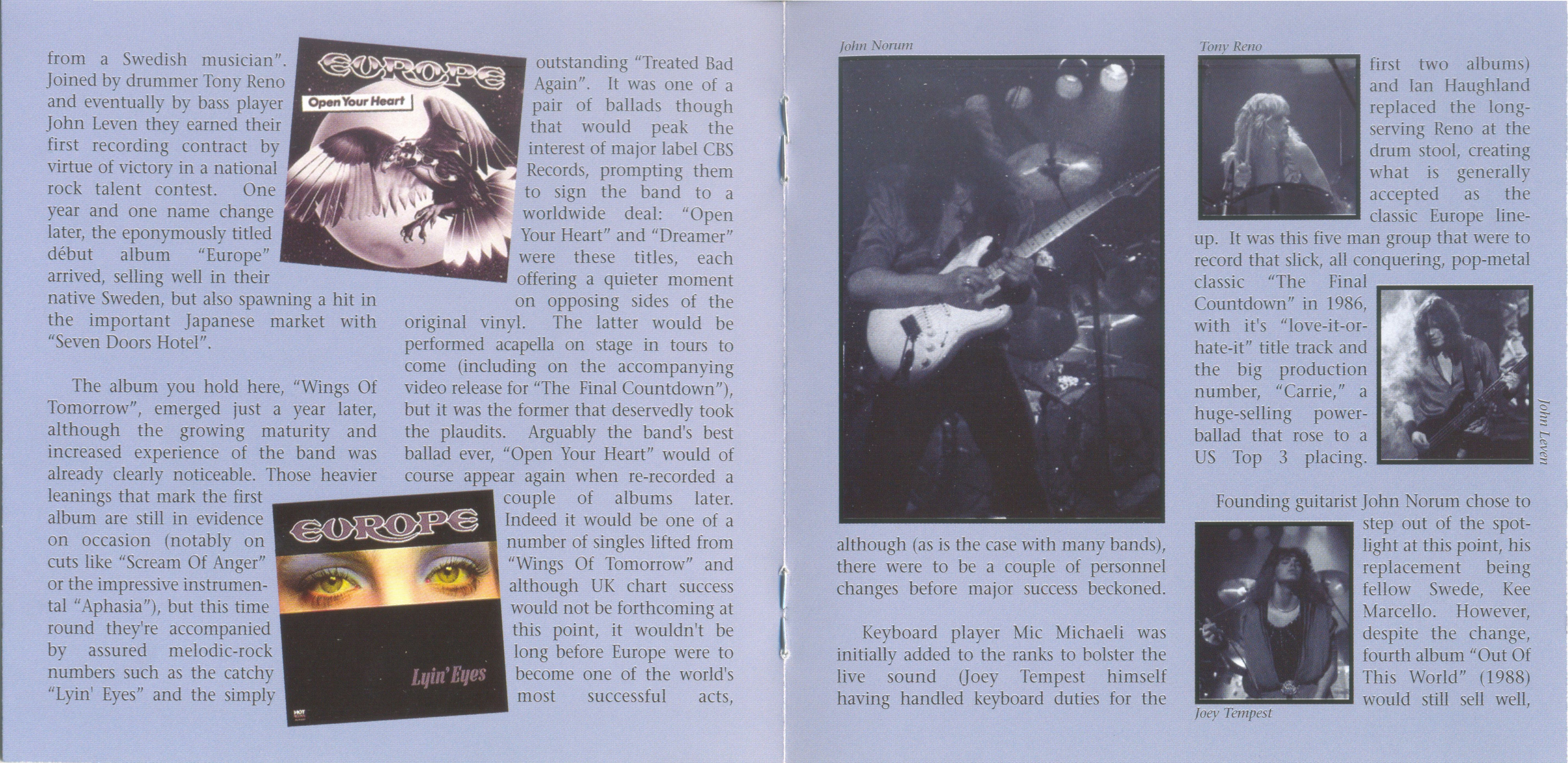 Europe  Wings Of Tomorrow : Booklet 3